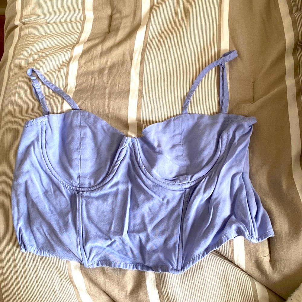 Blue crop top -forever 21